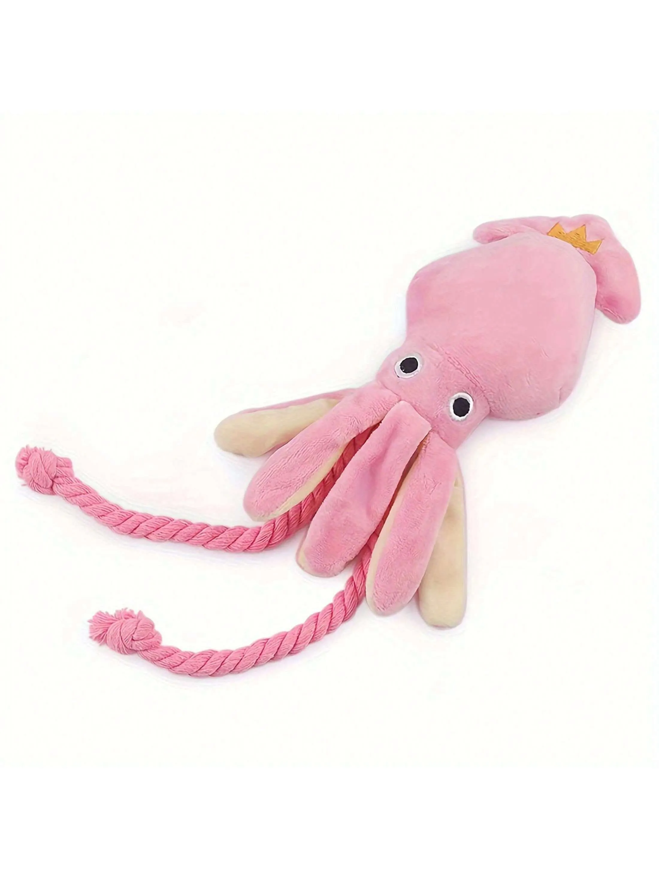 1pc Octopus Design Pet Grinding Teeth Squeaky Plush Toy, Durable Chew Toy For Dog Interactive Supply