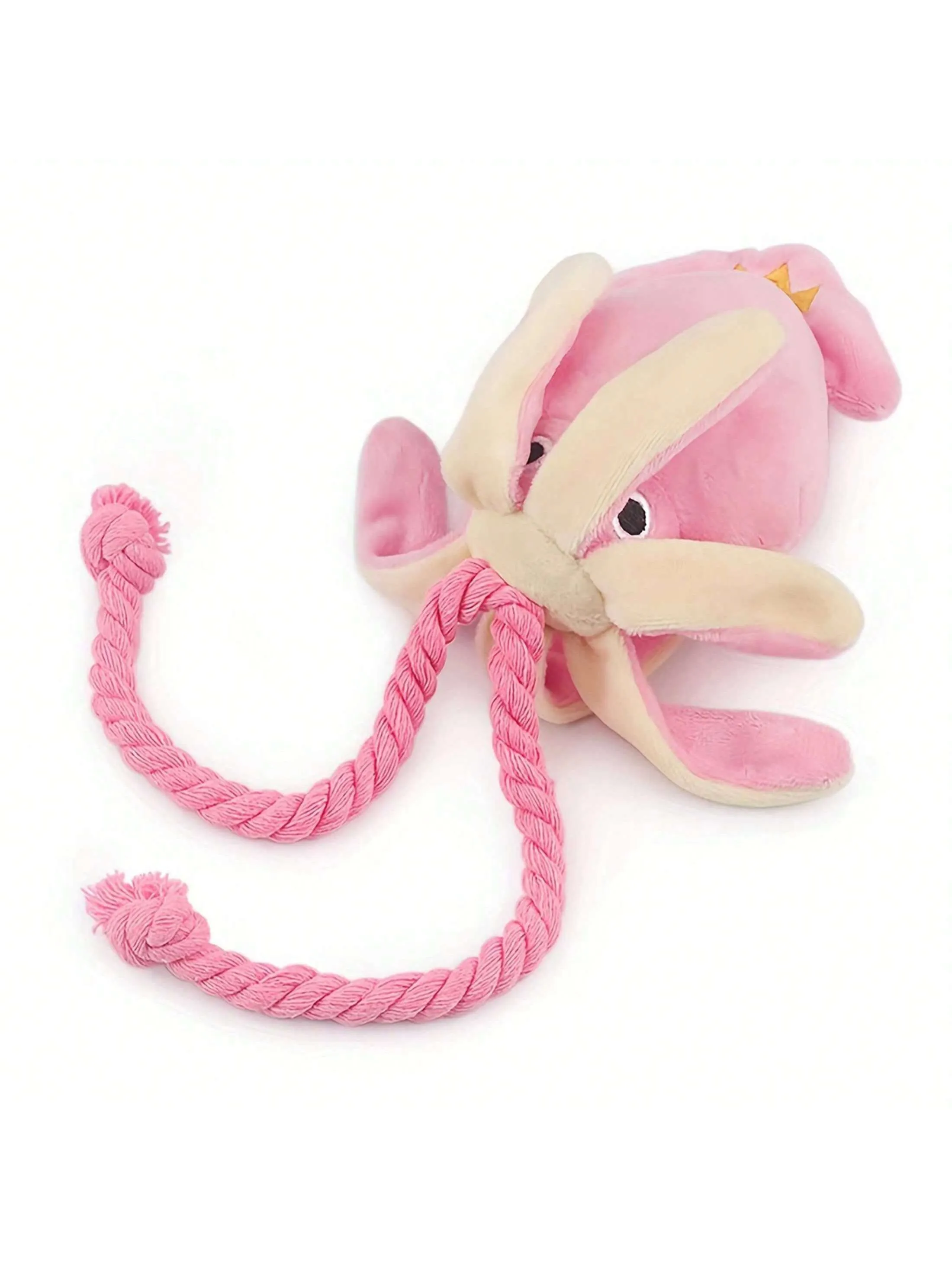 1pc Octopus Design Pet Grinding Teeth Squeaky Plush Toy, Durable Chew Toy For Dog Interactive Supply