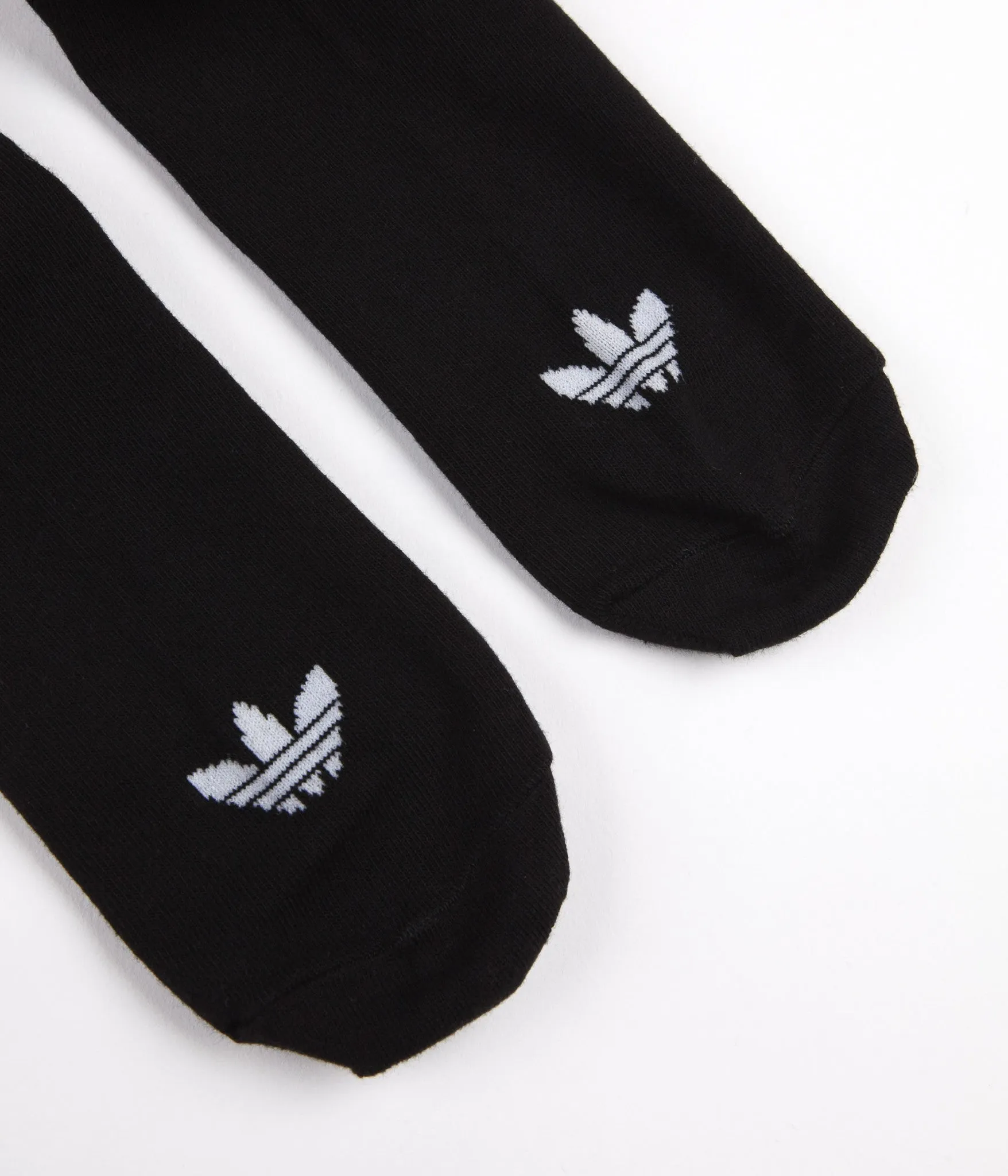 Adidas Trefoil Shoe Liner Socks - Black / Black / White