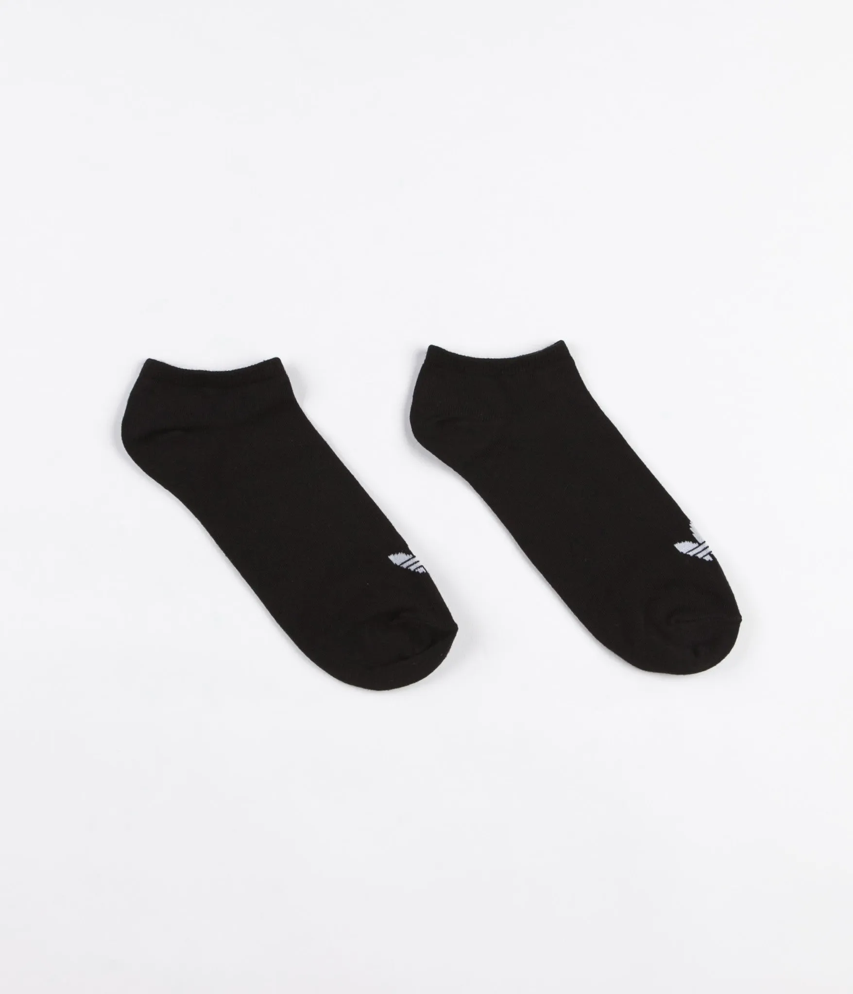 Adidas Trefoil Shoe Liner Socks - Black / Black / White