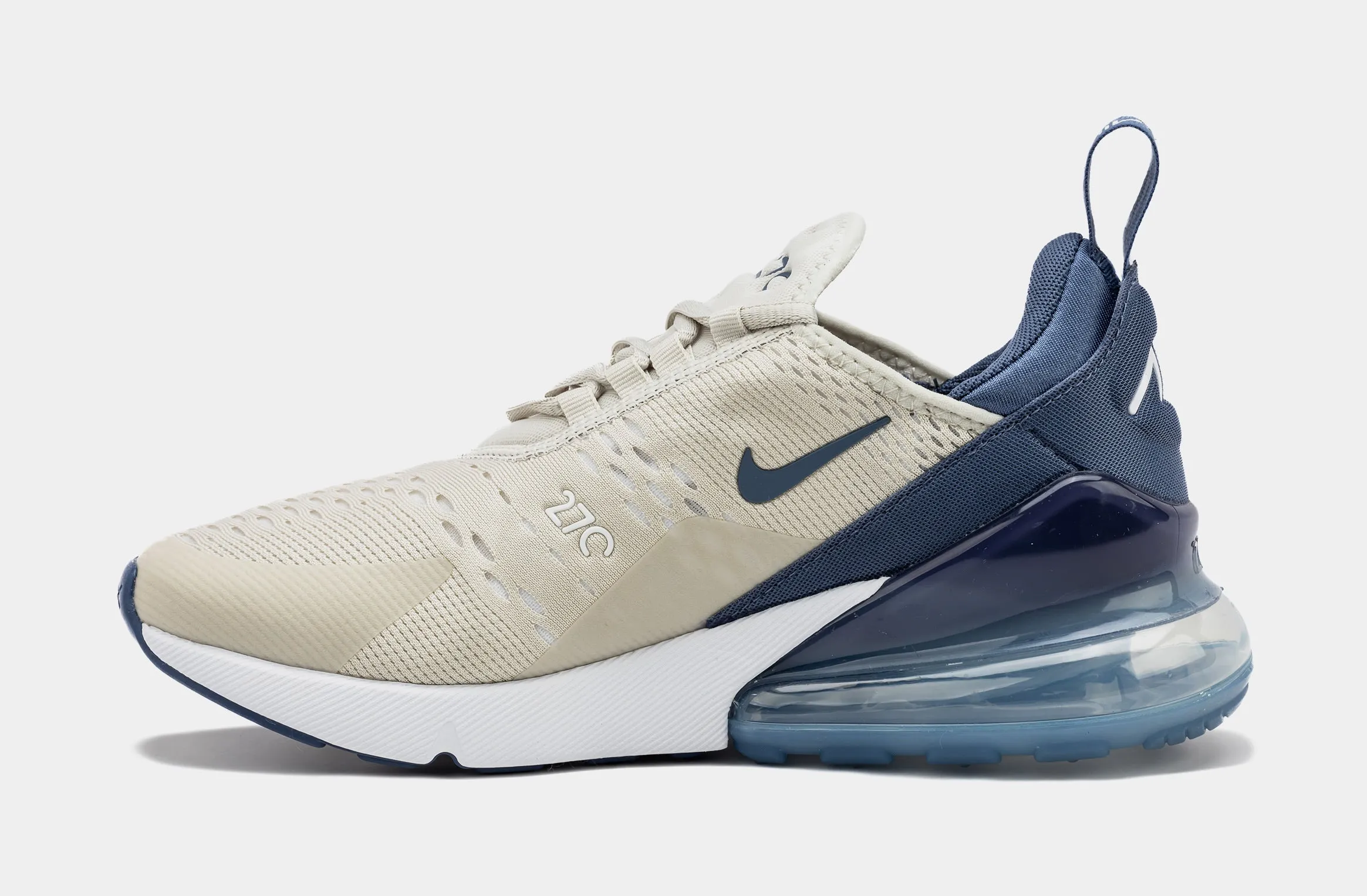 Air Max 270 Womens Running Shoes (Beige/Blue)