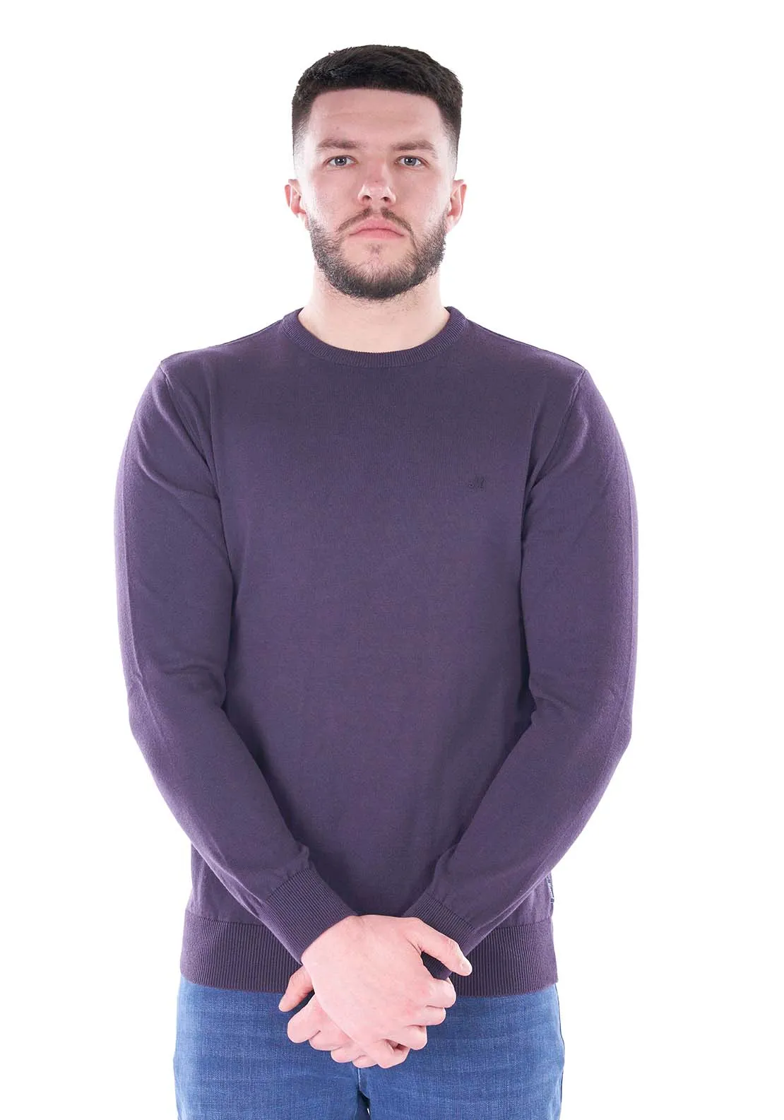 Ariana Crew Neck Knit - Grape