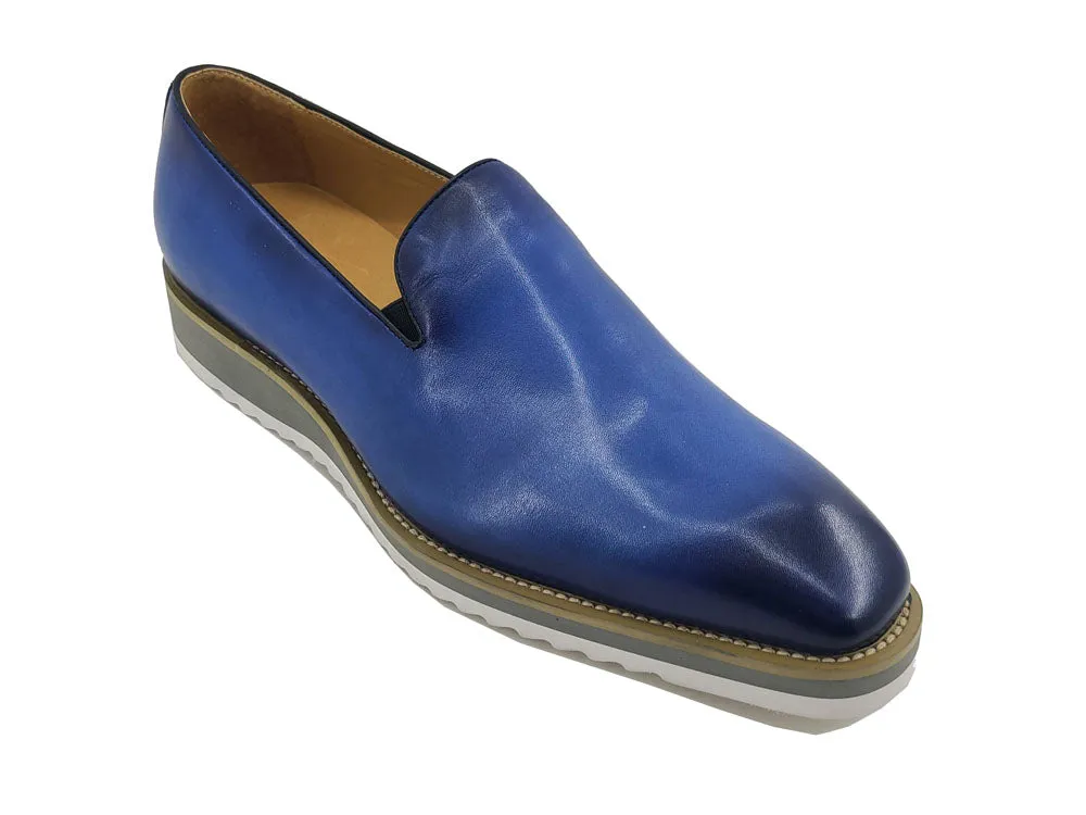 Burnished Wholecut Loafer Lightweight Sole