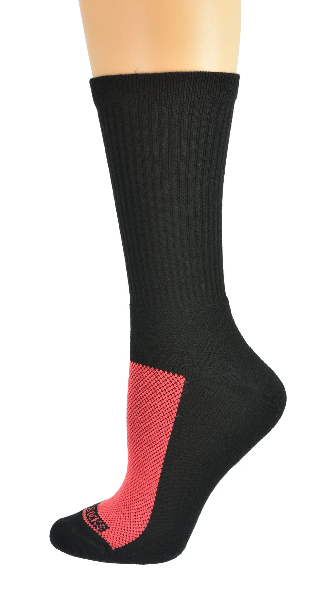 Cotton Athletic Crew Cushioned 2 Pair Pack Performance Socks