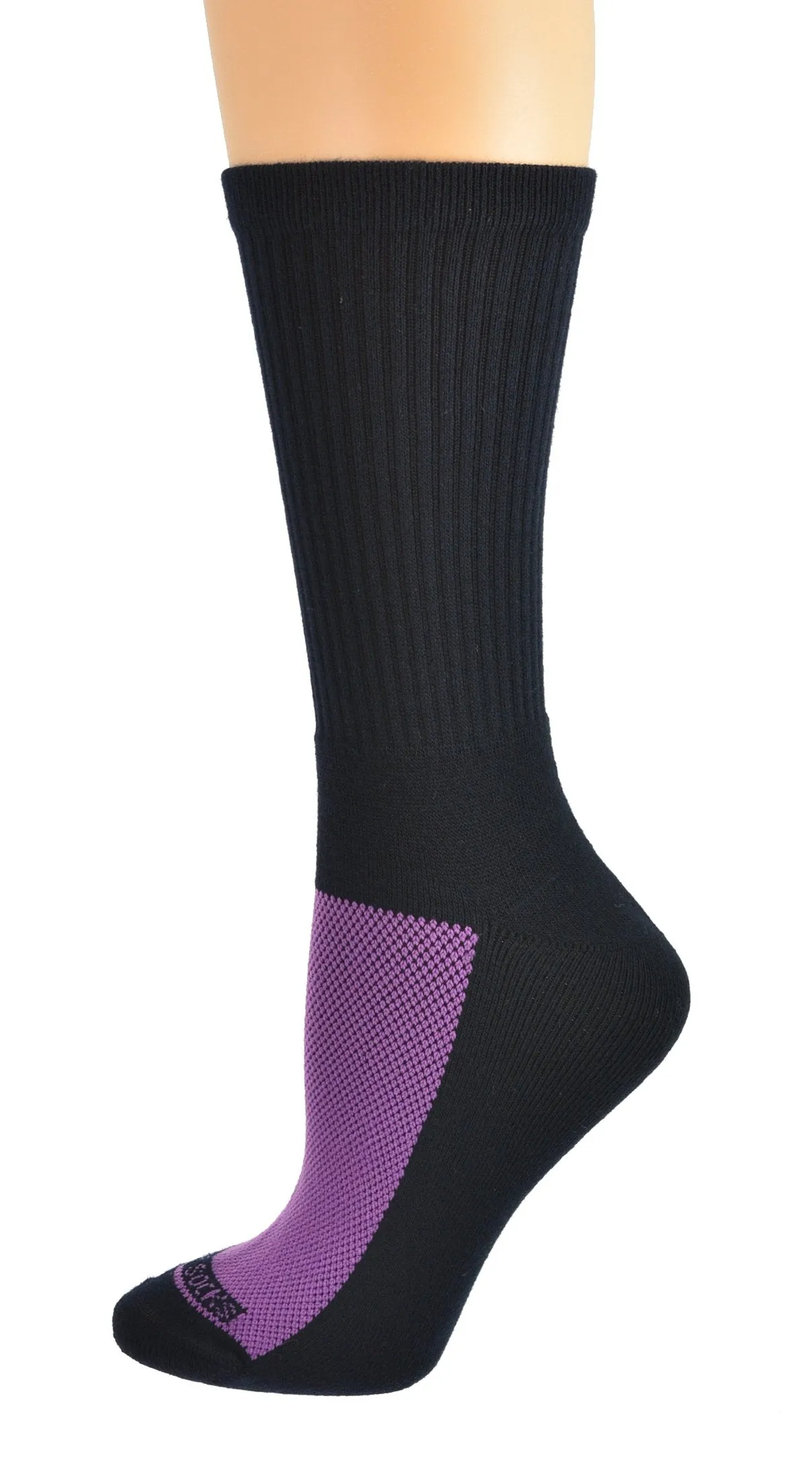 Cotton Athletic Crew Cushioned 2 Pair Pack Performance Socks