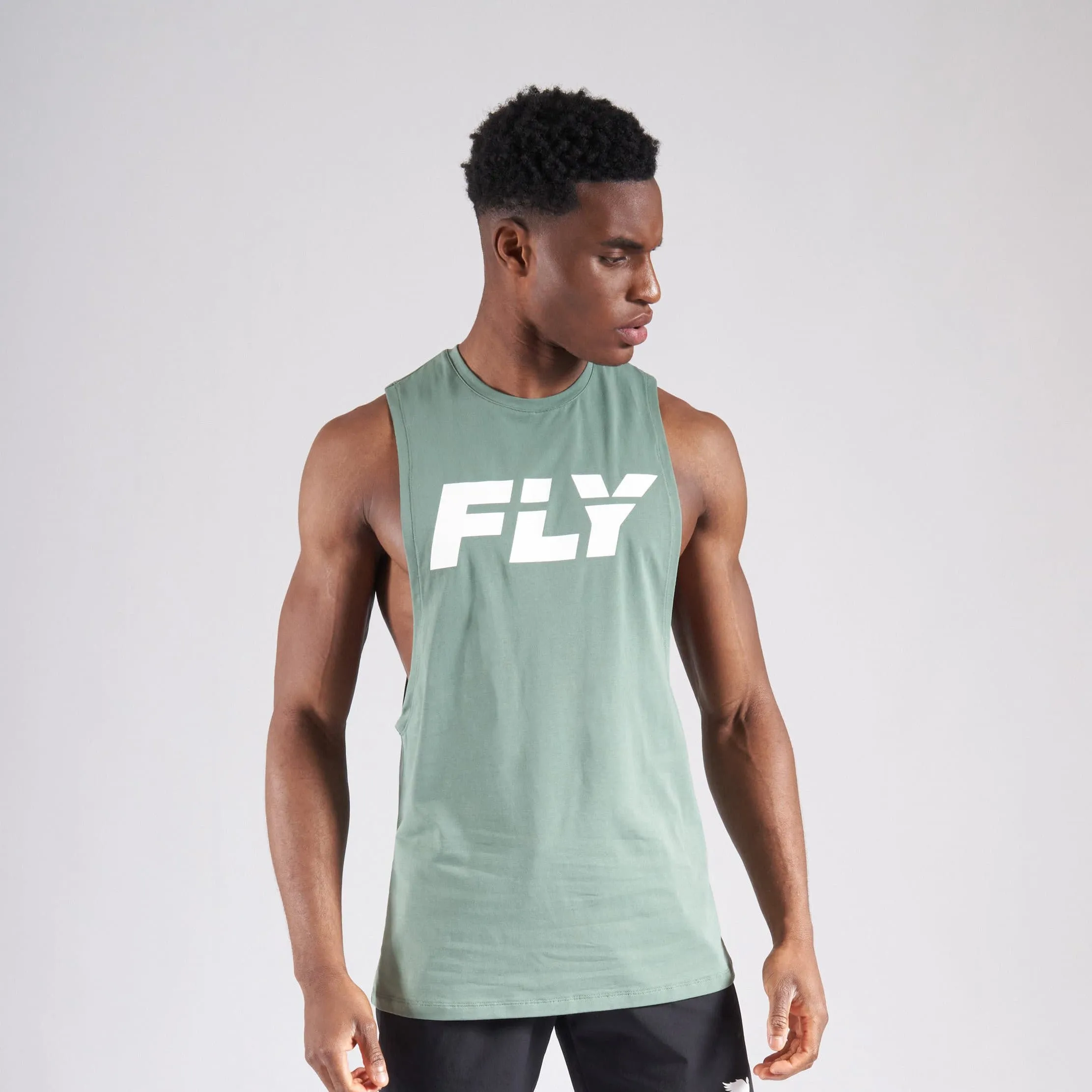 FLY BIG LOGO TANK - GREEN