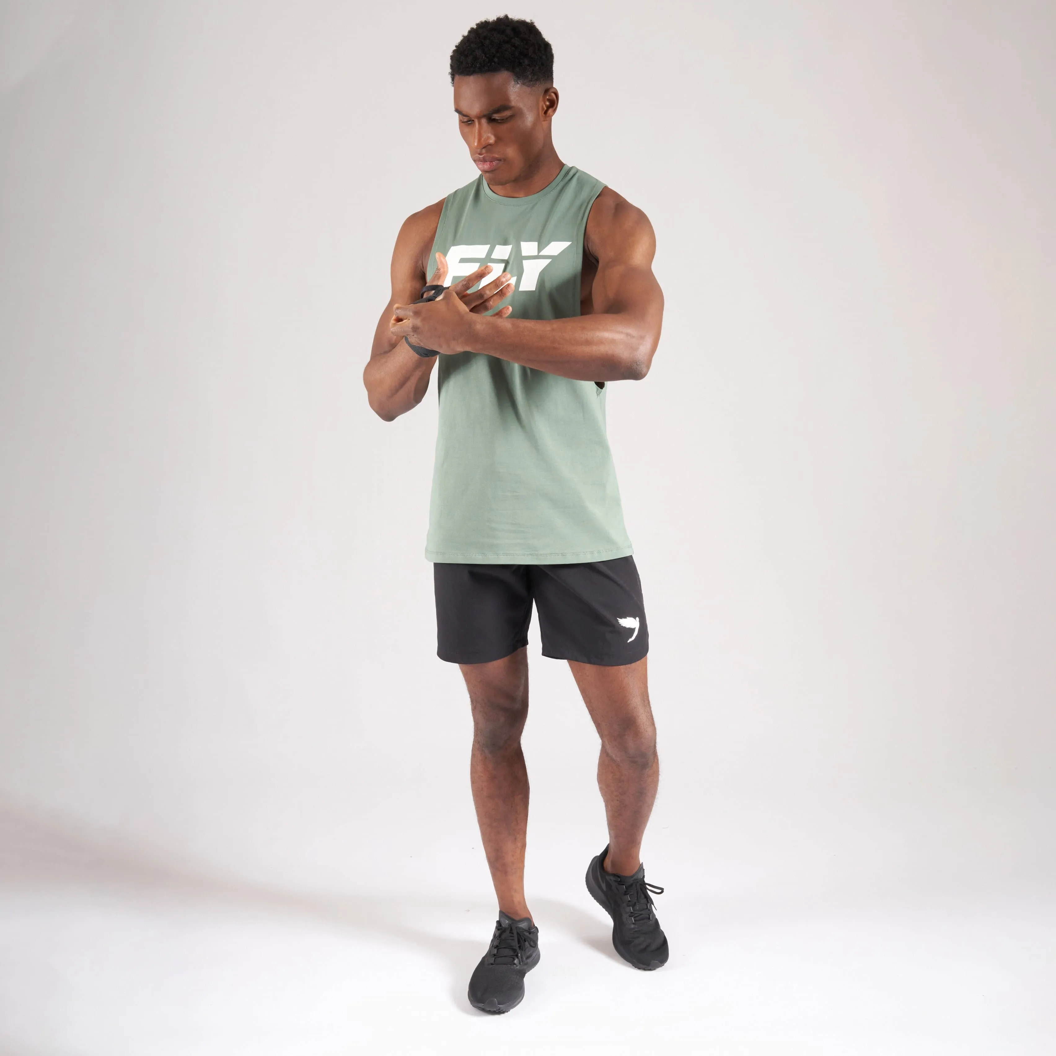 FLY BIG LOGO TANK - GREEN