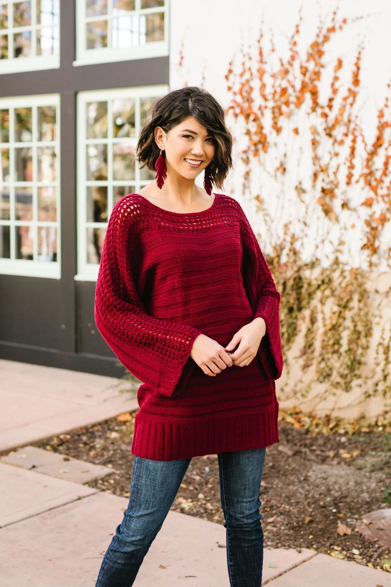 Game Night Burgundy Sweater