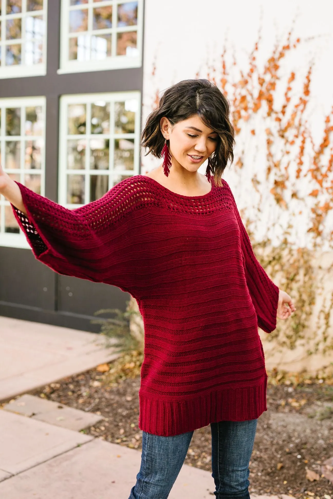 Game Night Burgundy Sweater