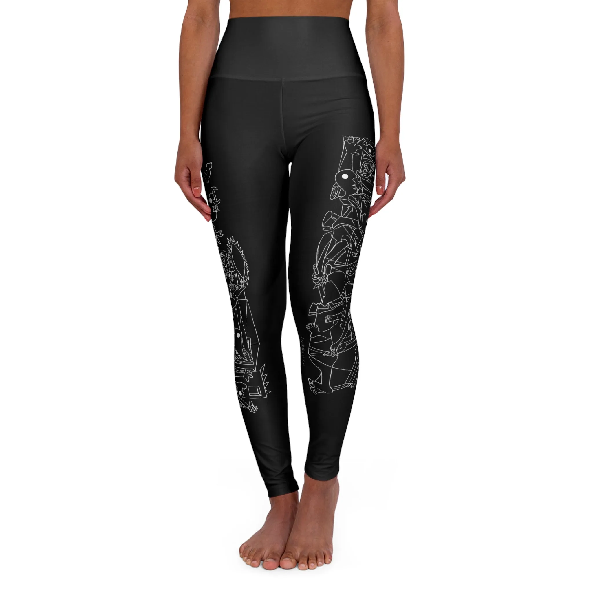 Guernica High Waisted Yoga Leggings by Insignia