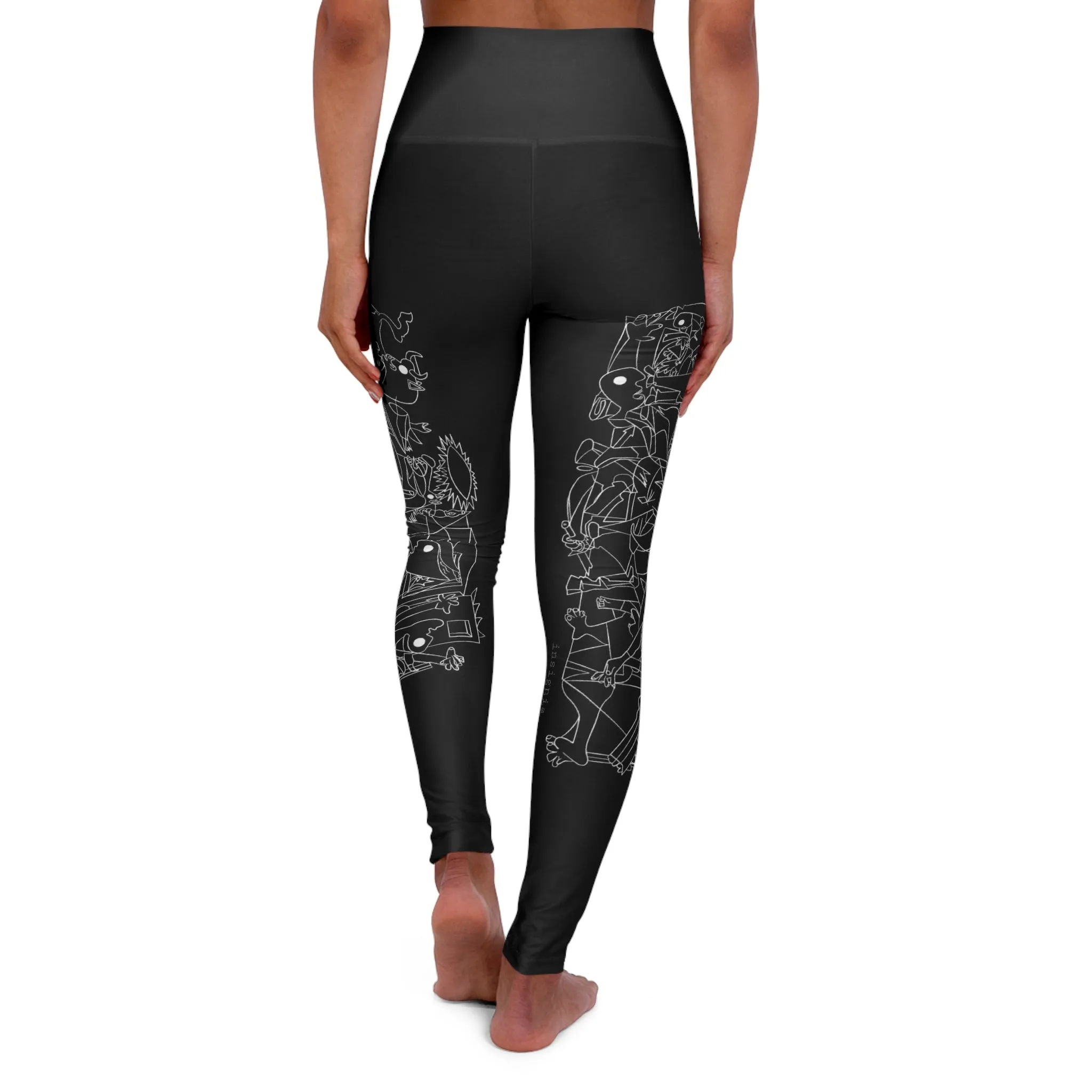 Guernica High Waisted Yoga Leggings by Insignia