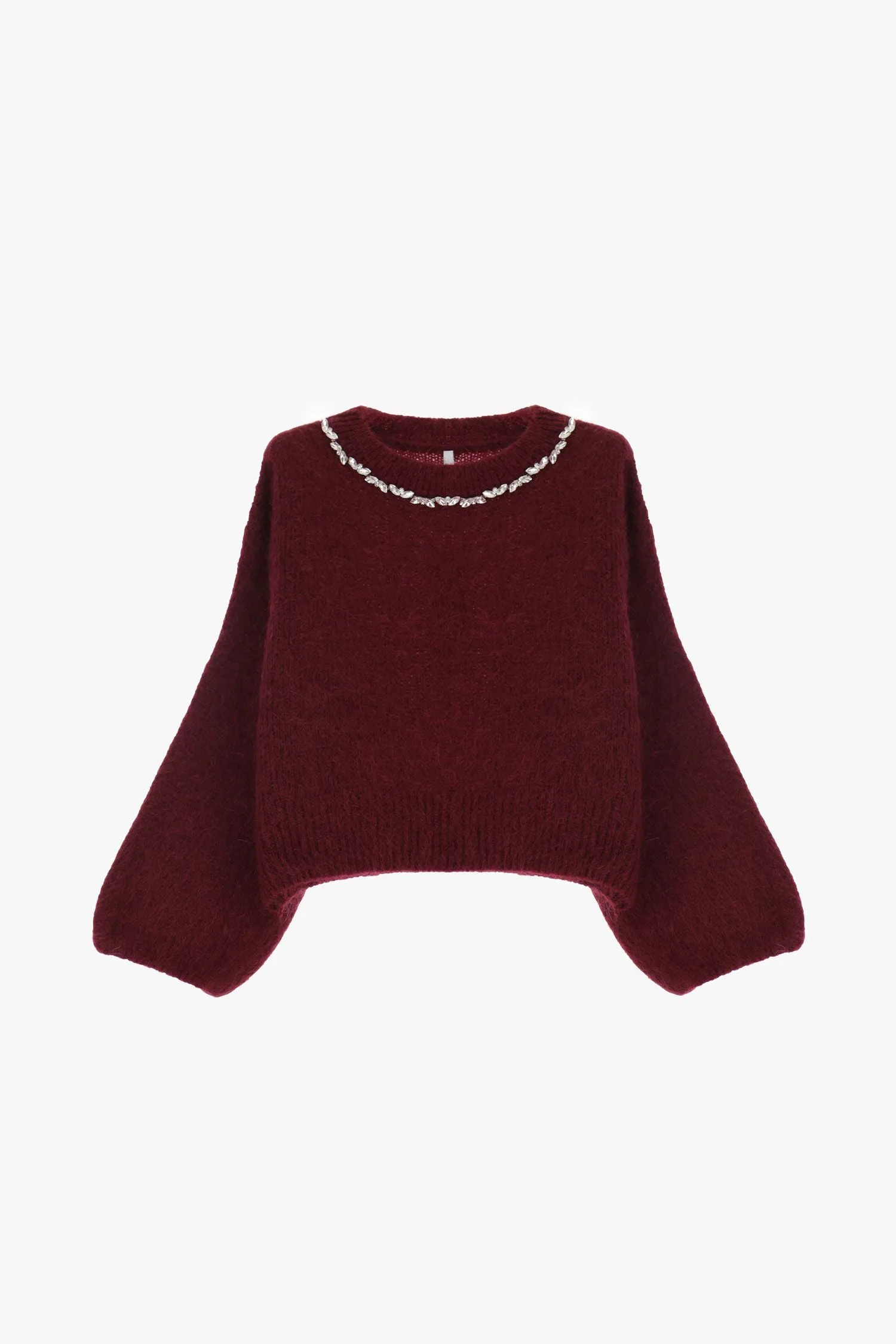 Jeweled Crewneck Sweater