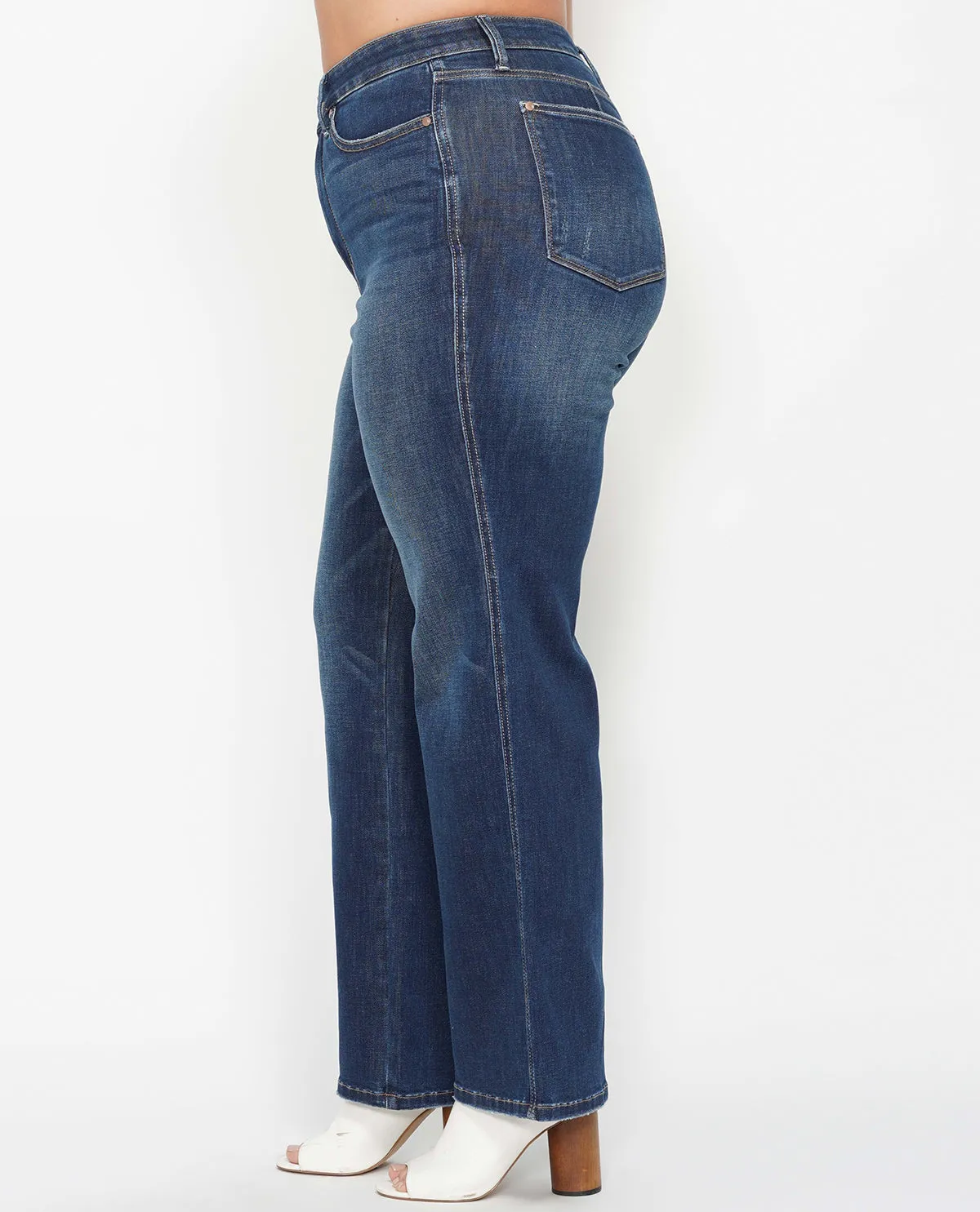 Judy Blue Plus High Waist Tummy Control Straight Jean