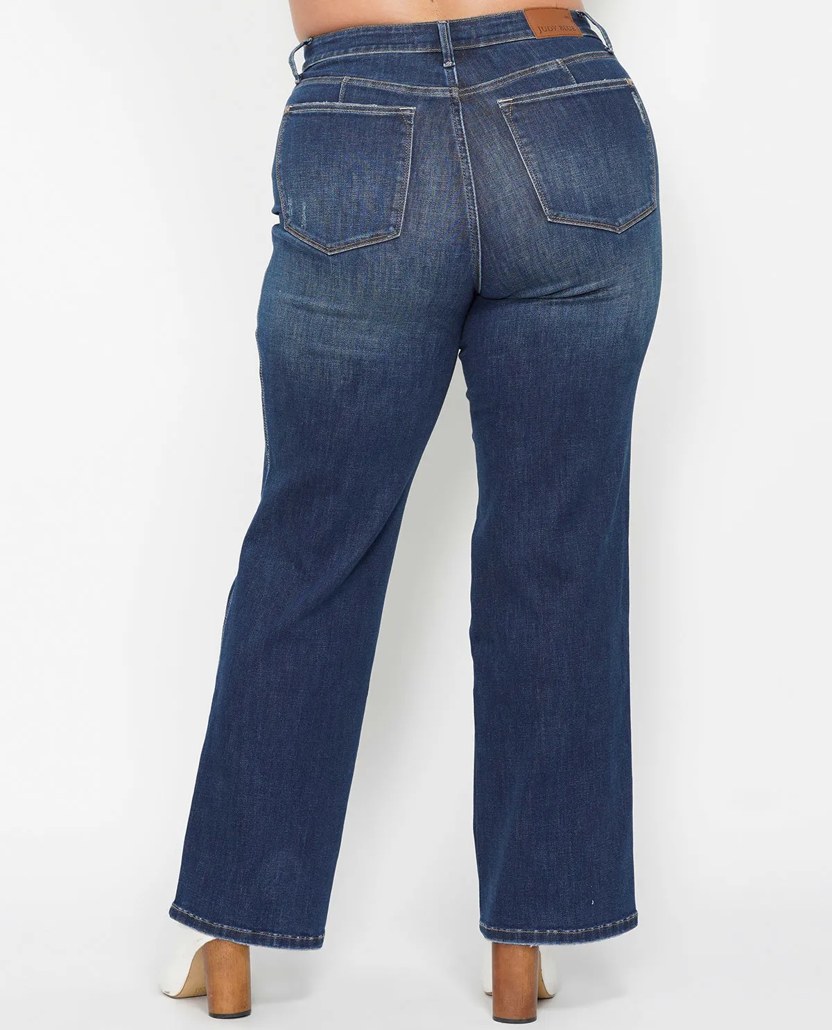 Judy Blue Plus High Waist Tummy Control Straight Jean