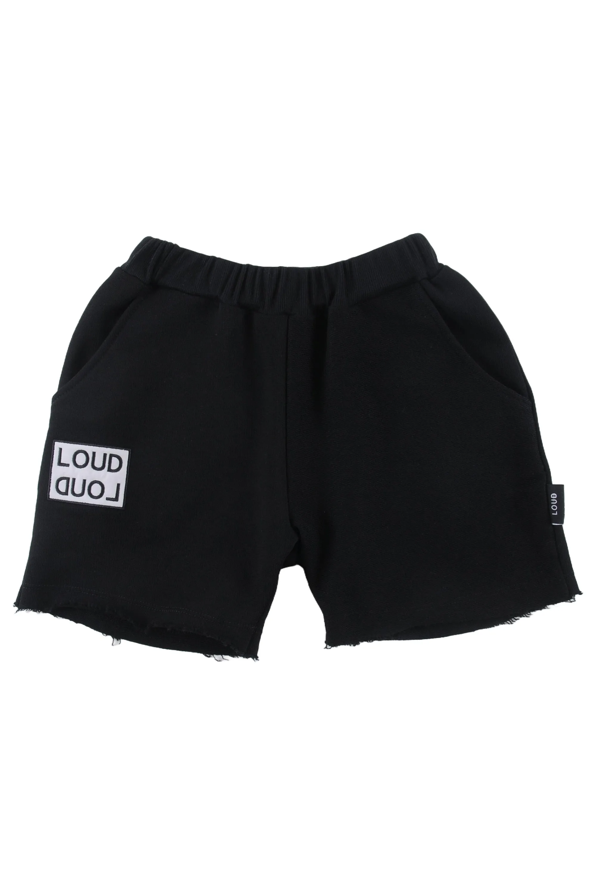 LOUD APPAREL BLACK KEIKI SHORTS