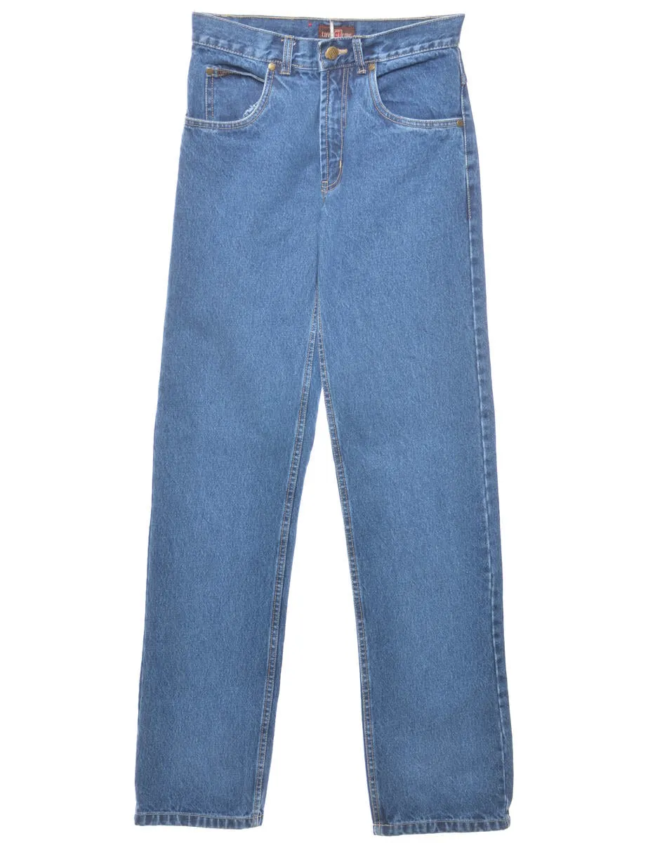 Medium Wash Straight Fit Jeans - W28 L35