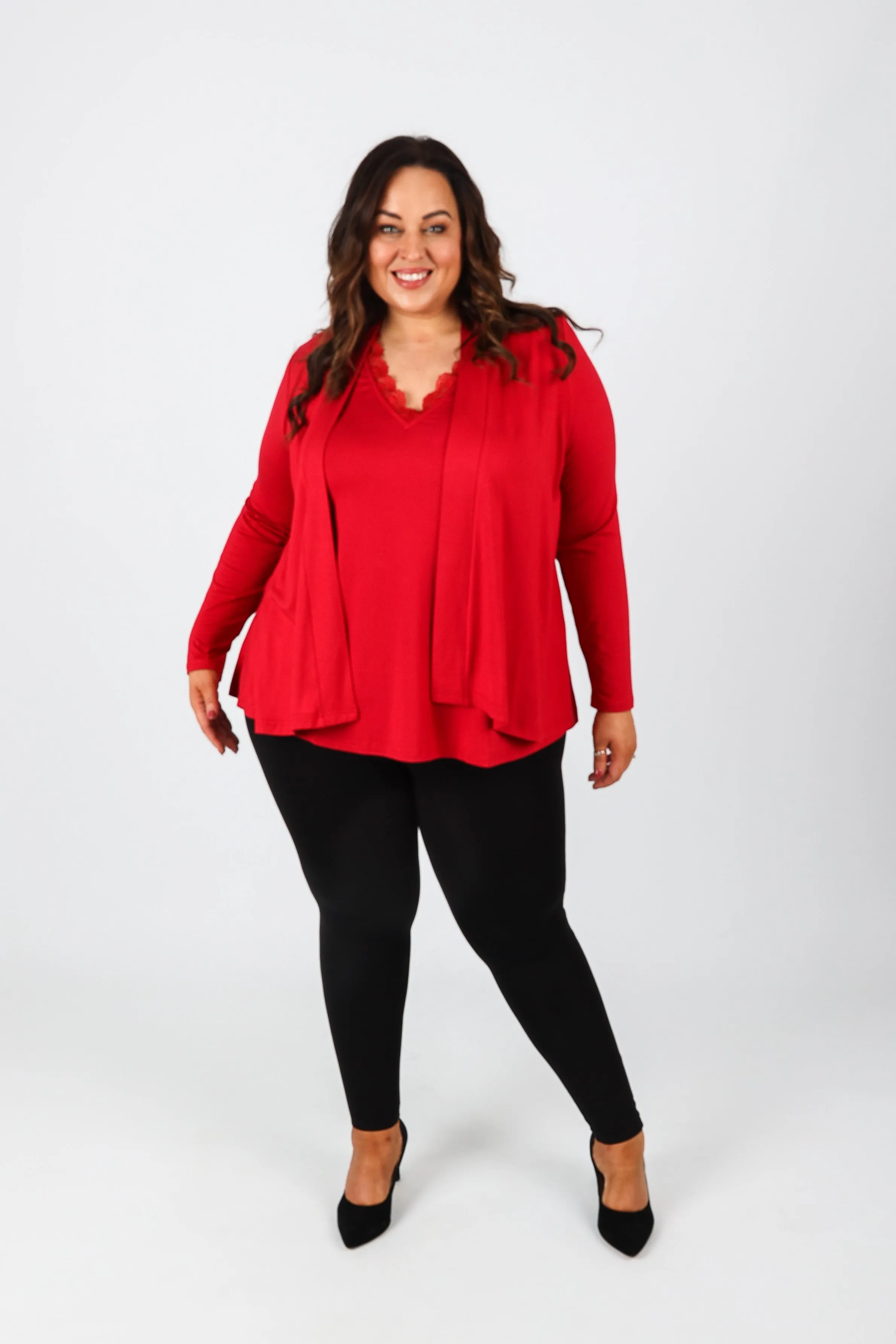 Mellomi Cleo Cardigan in Red