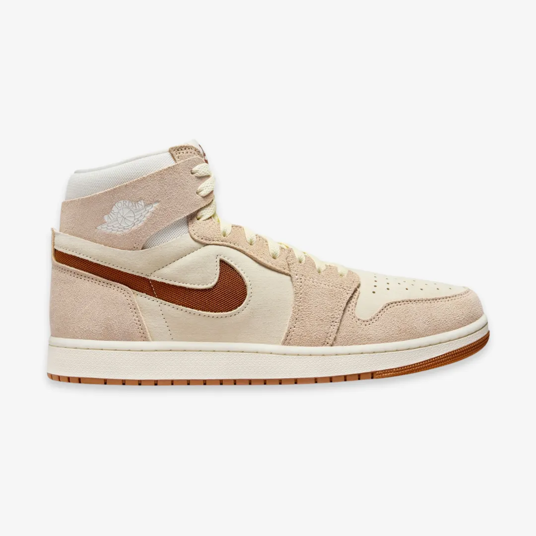 mens jordan 1 zoom air cmft 2 (sail/legend coffee)