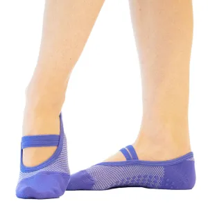 Mia Mesh Ballet Grip Socks - Periwinkle