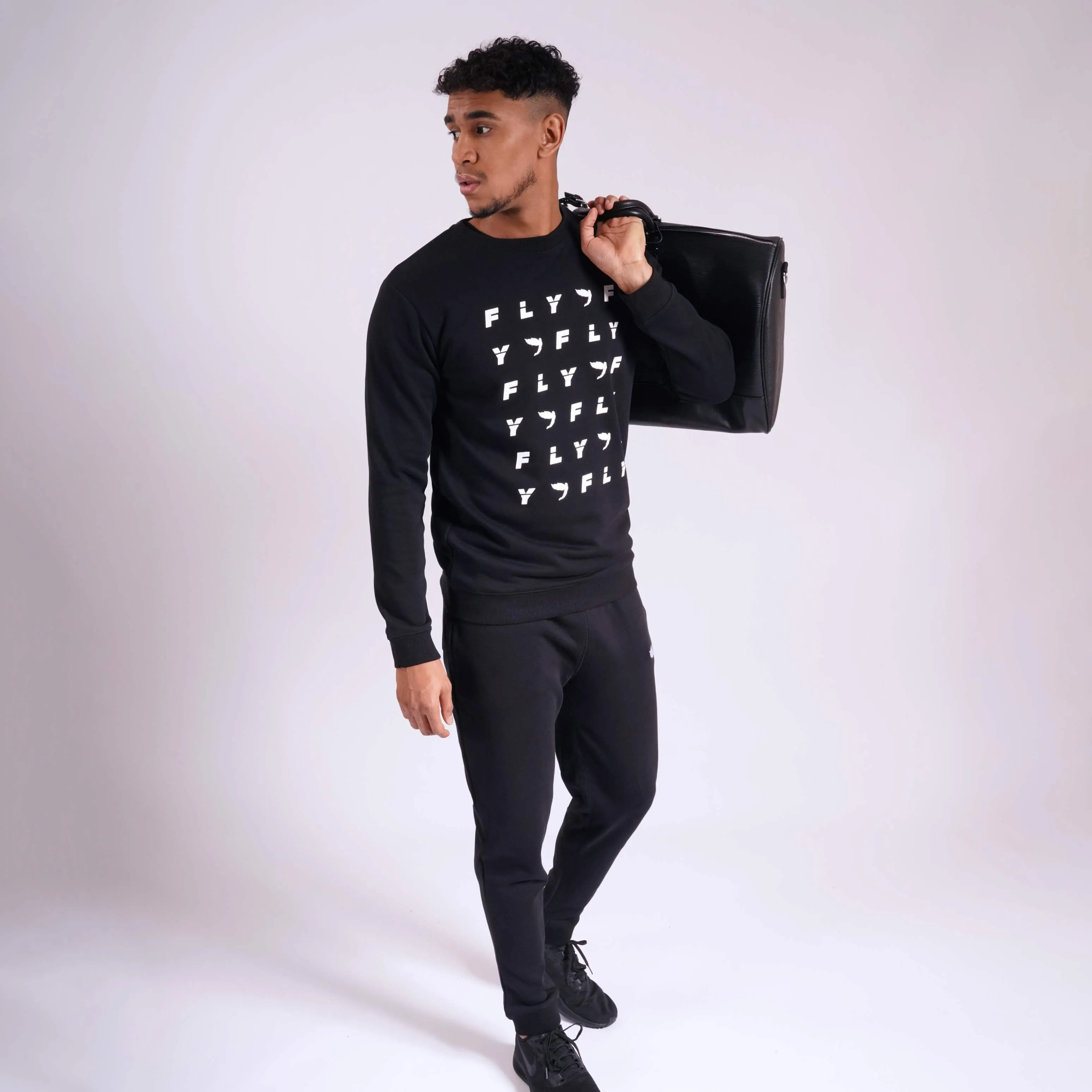 MONOGRAM JUMPER - BLACK