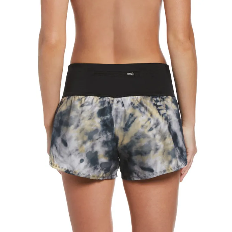 Nike - Women's Tie Dye High Waist Swim Boardshort (Black)