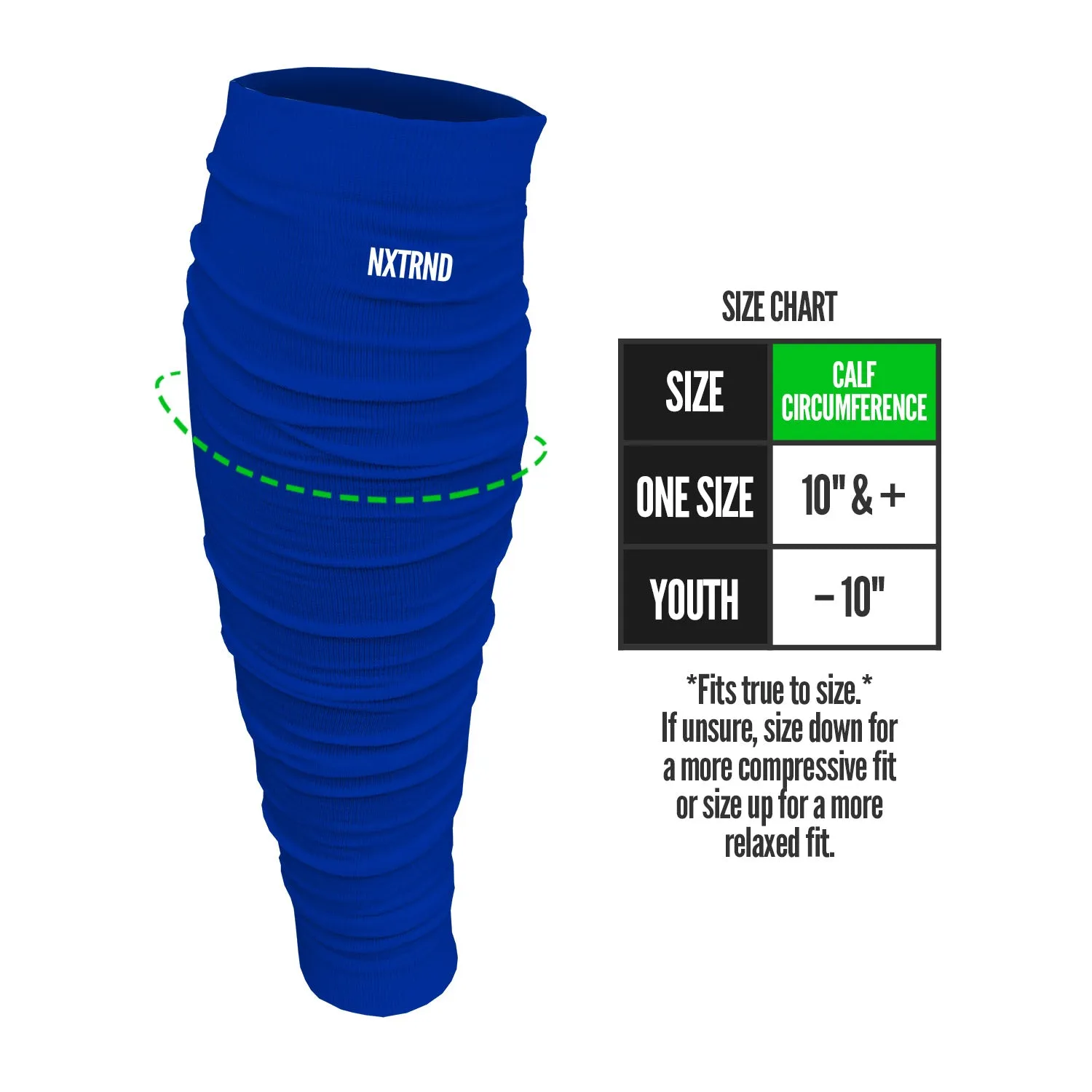 NXTRND Scrunch Football Leg Sleeves Blue