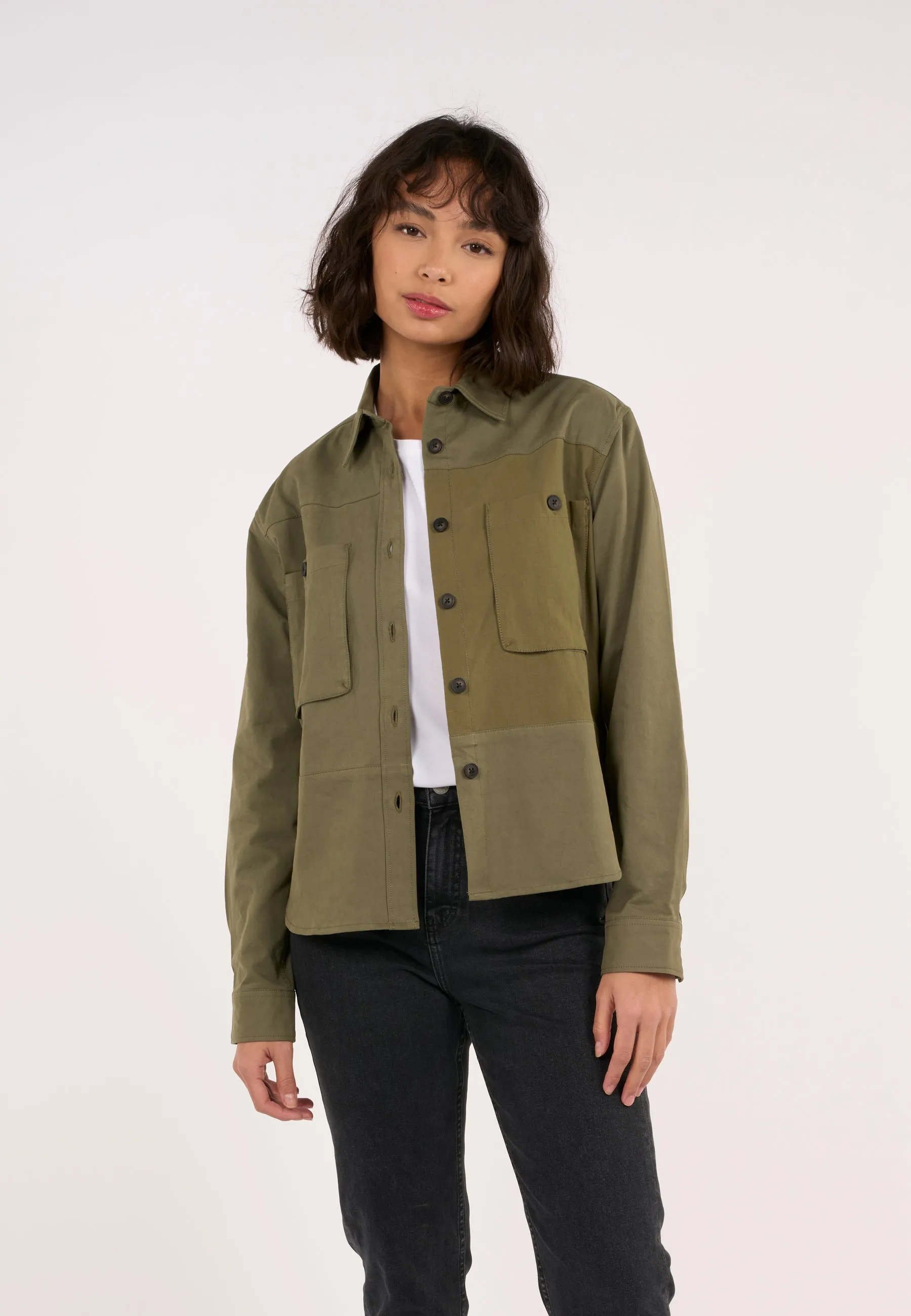 Outdoor twill shirt - Burned Olive