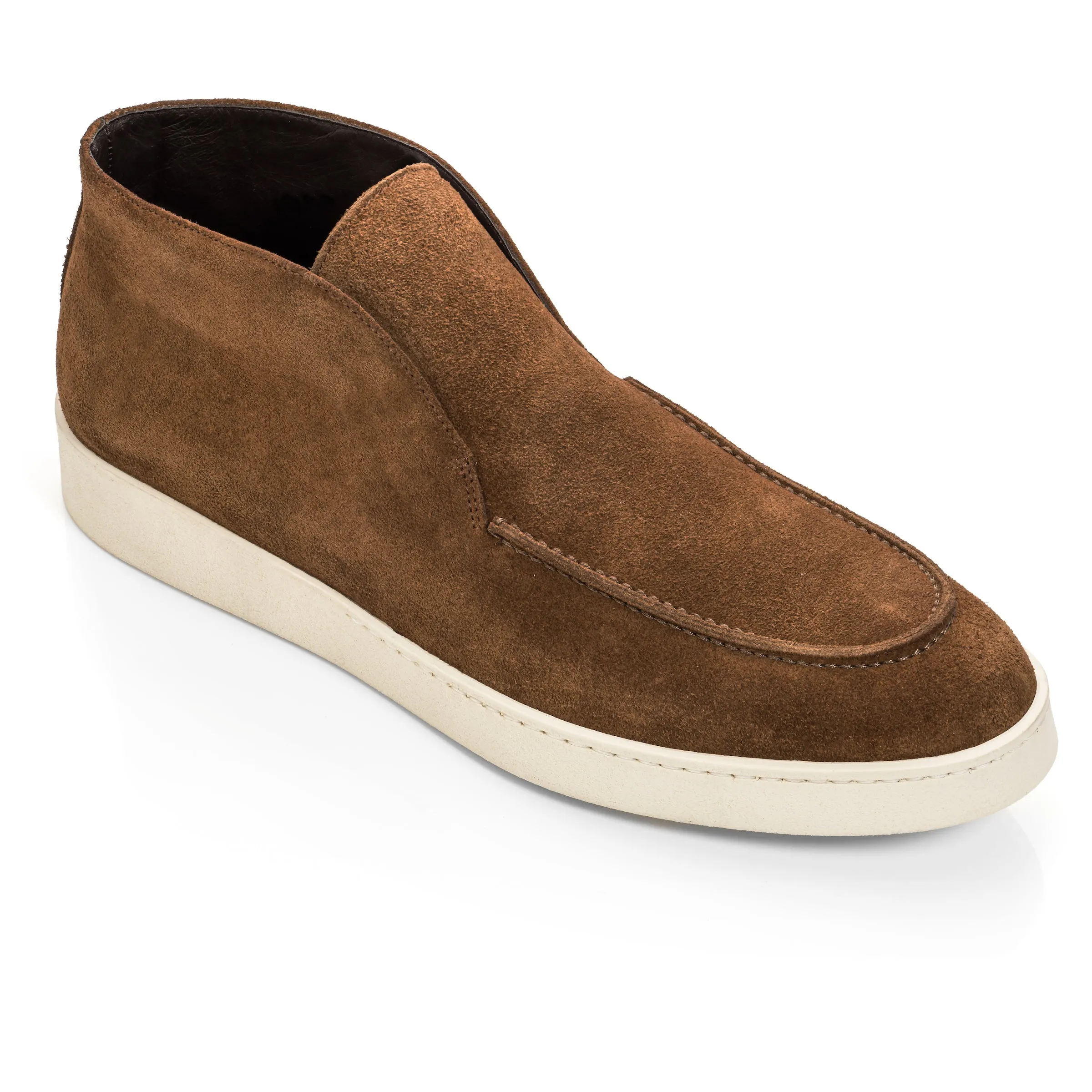 Reed Mid Brown Suede Slip On Boot