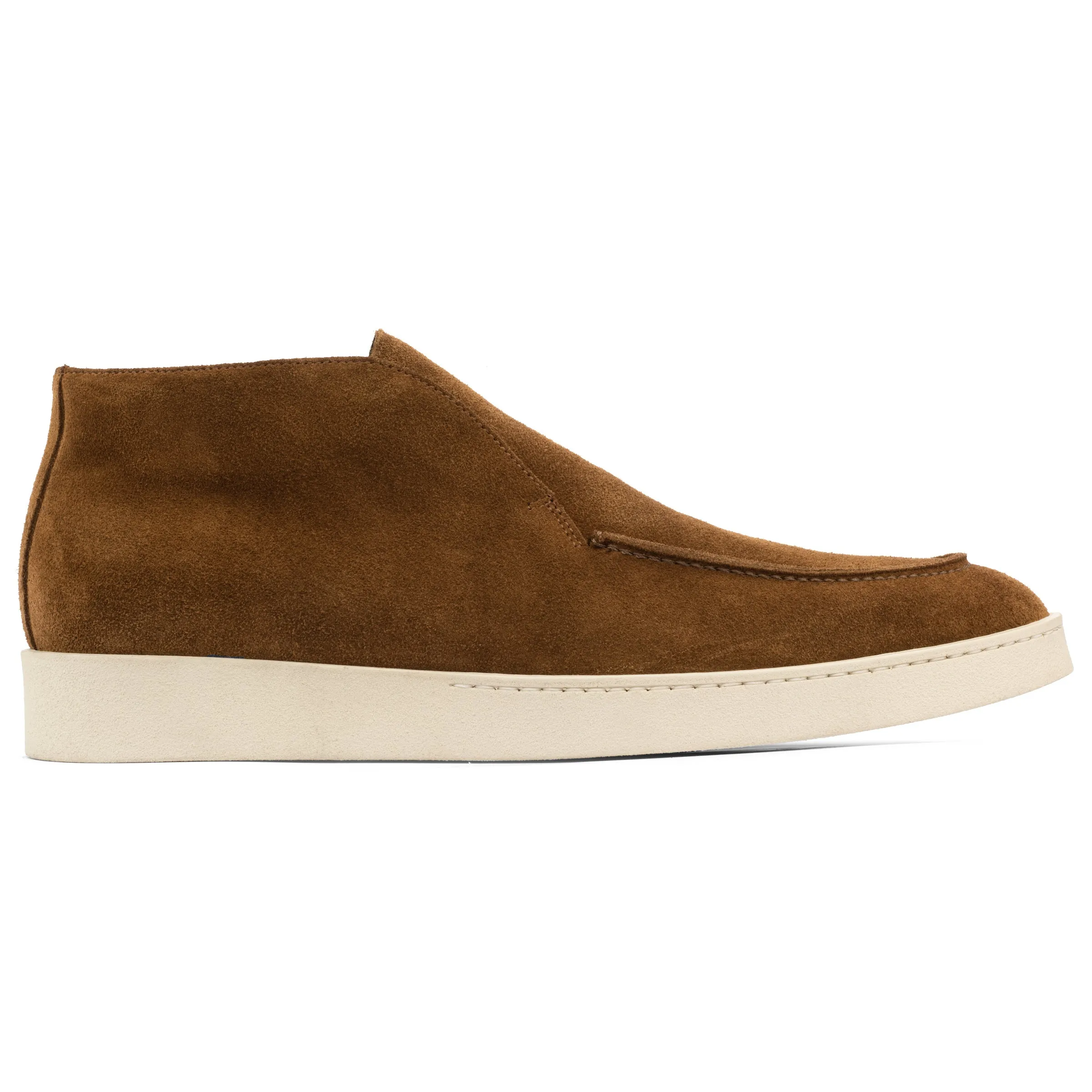 Reed Mid Brown Suede Slip On Boot