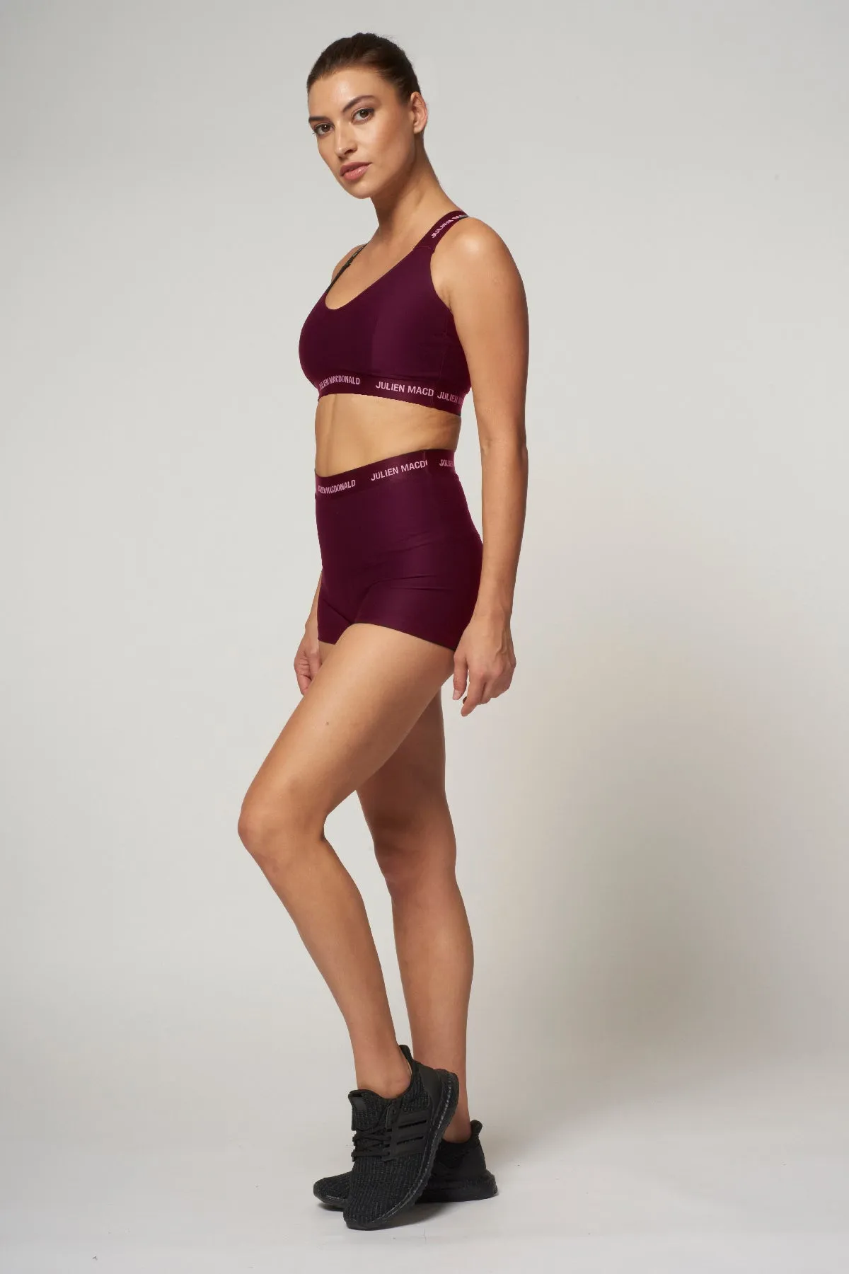 St Tropez Mini Shorts Burgundy