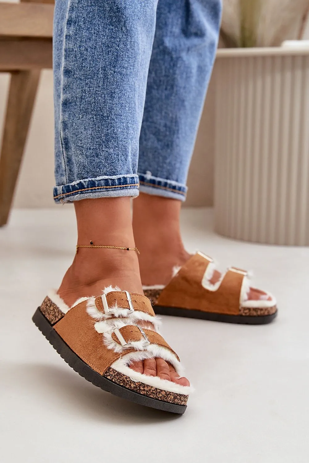 TEEK - Fluff Double Buckle Sandals