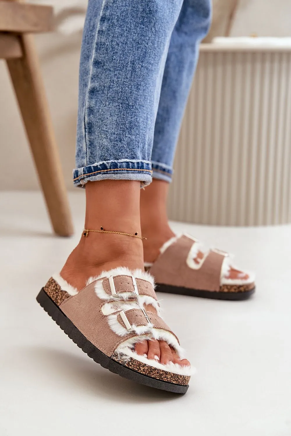 TEEK - Fluff Double Buckle Sandals