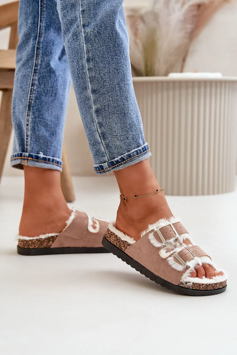 TEEK - Fluff Double Buckle Sandals