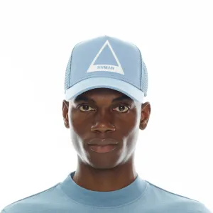 TRIANGLE LOGO TRUCKER CAP IN DUSK BLUE