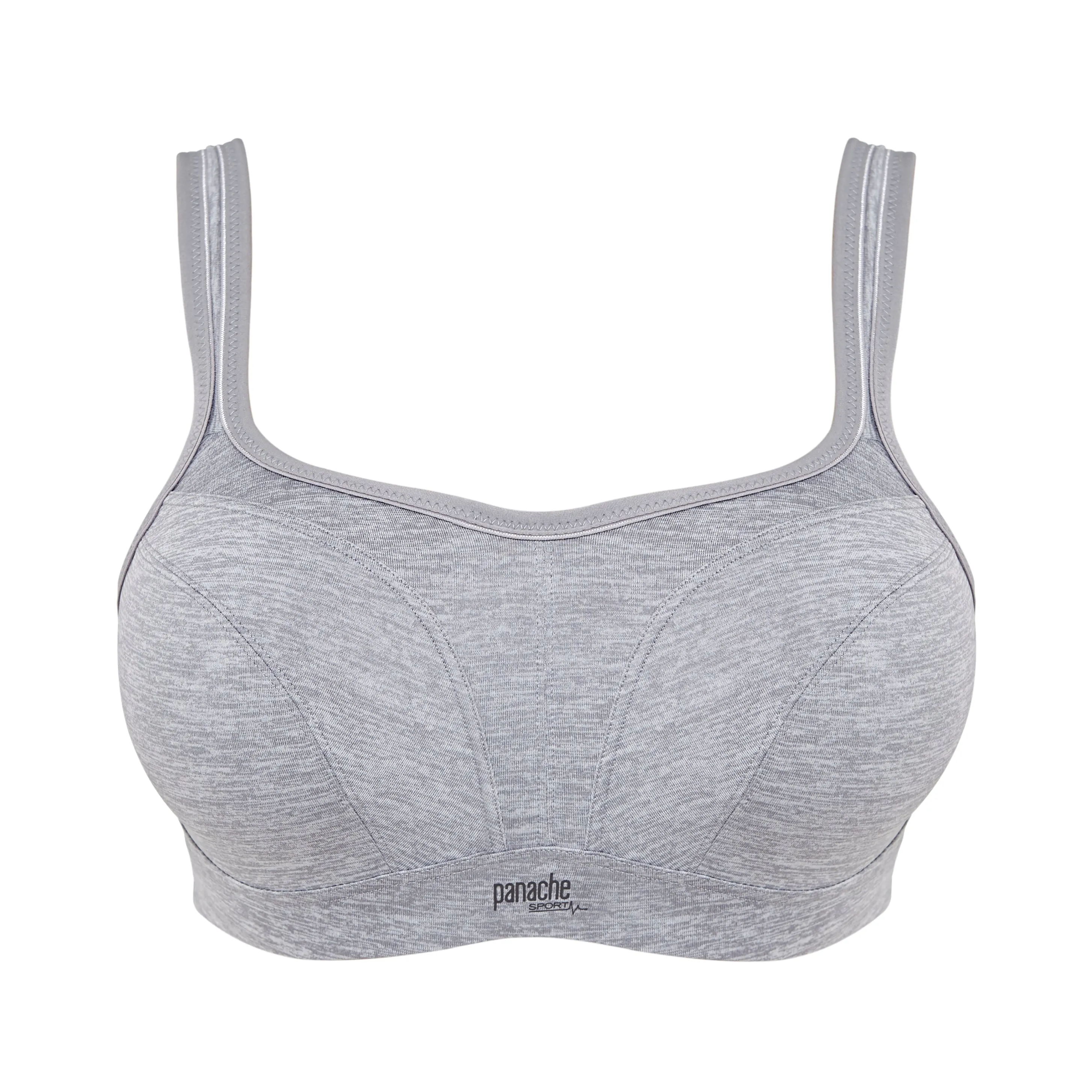 Wired Sports Bra In Grey Marl - Panache